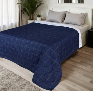 Покрывало LoveLife 2 сп Cage: dark blue 180*210±5см, микрофайбер, 100% п/э 10623944