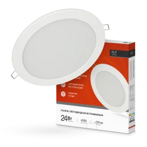 Светильник светодиодный RLP 24Вт 4000К IP40 1440лм 230В 300мм круглый встраив. панель бел. 469061200