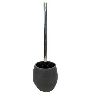 Ерш для туалета с подставкой Черный камень полирезина Zenfort 106163