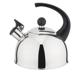Чайник из нерж. стали со свистком и однослойным дном 2,5л HY-525-S *1