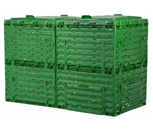 Компостер с крышкой 600л зелёный Piteco K2060 *1