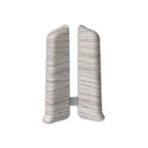 Заглушки для плинтуса (левая/правая) 230 Дуб айсберг 80мм Лексида