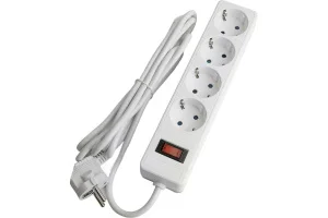 Удлинитель с сетевым фильтром 4х3м с/з 3x1мм2 Optima белый HM20-41-03 Stekker *1