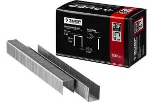 Скобы для степлера 13мм тип 20GA 53F/D/056 уп-5000шт Зубр Профессионал 31950-13 *1