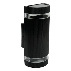 Светильник садово-парковый Feron.ONE DH1702-P, на стену вверх/вниз, 2*GU10 220-240V, черный пластик