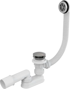 Сифон д/ванны с выпуском и переливом слив click/clsck 40/50 AG210132160 (Alca Plast) *1