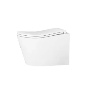 Унитаз подвесной D&K Bamberg DT1556516 безободковый торнадо, сиденье микролифт, белый