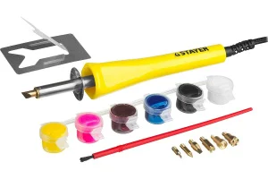 STAYER  MAXTerm, 30 Вт, 2 в1, в наборе: 7 насадок + краски, прибор для выжигания и пайки (45220)