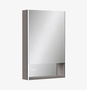 Зеркало-шкаф EQUIL Ferro LED 60 zsFERRO60.R с часами, правый