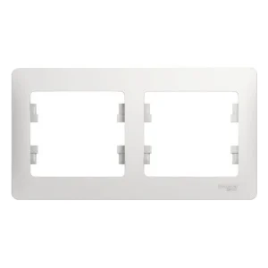 Рамка 2-м Glossa белая GSL000102 Systeme Electric