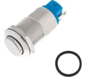 Кнопка антивандальная A12-B2 d12 без фикс. (2с) ON-OFF выпуклая блист. 06-0339-A (Rexant) *1