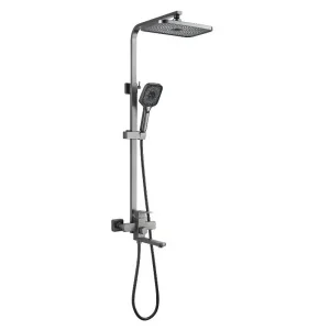 Душевая система Shevanik S7036T нержавеющая сталь, оружейная сталь