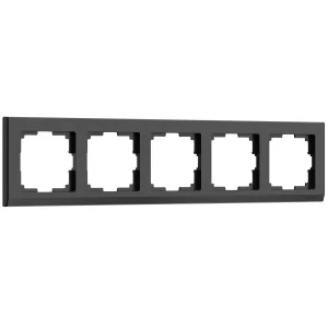 Рамка Werkel Stark на 5 постов (черный матовый) W0051808