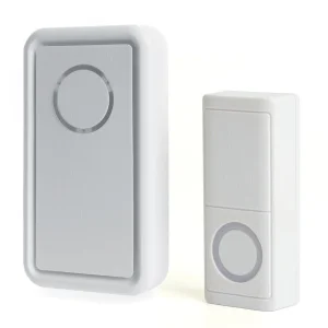 Звонок электрический E-379 дверной, 18 мелодий, белый 41435 (Feron) *1