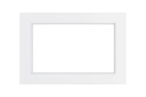 Рамка 2-м "Катрин" (без перемычки) стекло белый GFR00-7012-01 Stekker *1