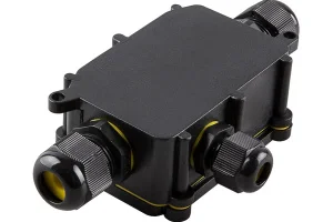 Коробка распаячная ОП 140x78x36мм водонепроницаемая 3 вых. с клеммой IP68 LD523 (Stekker) *1