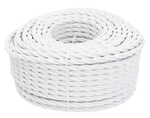 Провод ретро 2х1.5 матов. бел. (боб.20м) B1-424-71-20 Bironi *1