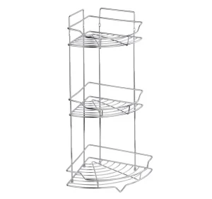 Полка угловая 3-яр Сектор хром Fora KOR-436