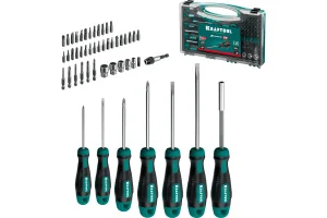 Набор отверток и насадок 50предм. пласт. кейс Kraftooi X-Drive-50 25815 *1