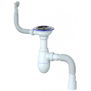 Сифон бутылочный 3 1/2"х40/50 с круглым переливом B426 (Unicorn) *1/30