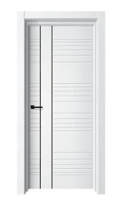 Дверь межкомнатная MM-5 ДГ 700х2000мм Белуччи/2п_черный молдинг