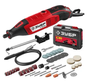 Гравер электрический Зубр ЗГ-160 КН41 41 предмет, кейс