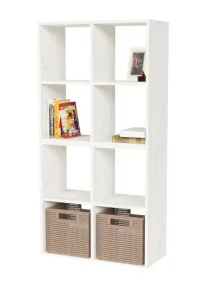 Стеллаж Герда 8 секции 1392х700х294мм Дуб грей