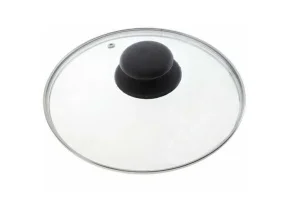 Крышка стеклянная с мет.ободком с пароотводом 26см КС-GTL26 *1