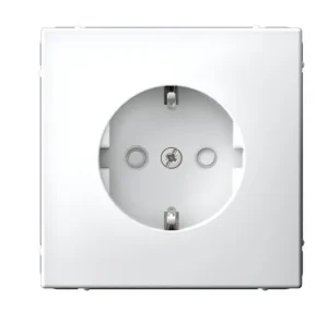 Розетка 1-м СП "Artgallery" с заземлением со шторками, 16А, механизм, белый GAL000145 (Systeme Elect