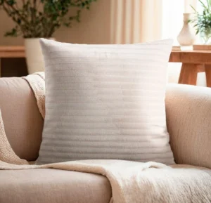 Наволочка декоративная Этель 40×40см цв. белый 100% полиэстер, велсофт 7907777 *1