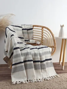 Плед "Этель" 125х150 см с таффтингом, 550 гр/м2, 100% хлопок    10699859