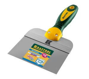 Шпатель фасадный 150 мм двухкомп. ручка, нерж сталь, широкое полотно, алюм. направляющая Kraftool 10036-150 *1