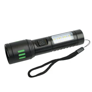 Фонарь светодиодный аккумуляторный TYPE-C ZOOM алюминий