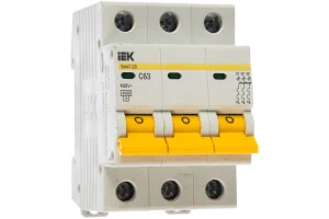 Выключатель автоматический модульный 3п C 63А 4.5кА ВА47-29 MVA20-3-063-C IEK