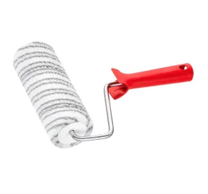 Ролик 18см, серые полосы, полиэстер, ядро 48,ворс 12мм,1К ручка 25см/8мм, 85335899 *1/5/35