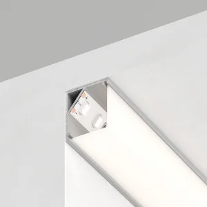 Профиль алюминиевый угловой квадратный, серебро, CAB281