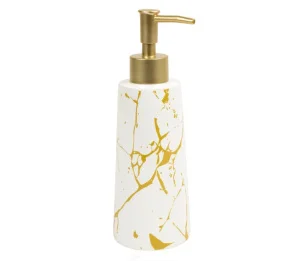 Дозатор для жидкого мыла Аквалиния Нури BRE0590AA-LD полирезина белый