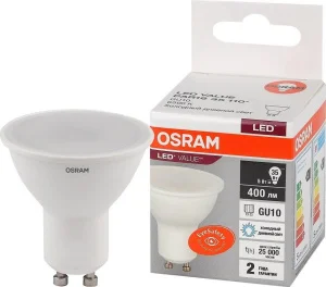 Лампа светодиодная LVPAR1635 5SW/865 230V GU10 10X1 RU OSRAM