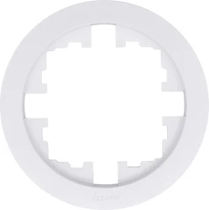 Рамка 1-м OSEN б/вст белая круглая Lezard 744-0200-146