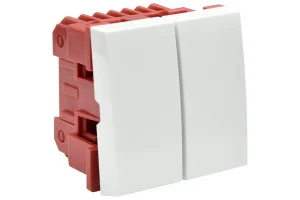 Выключатель 2-кл. 2мод. СП 10А IP20 ВК1-22-00-П бел. PRIMER IEK CKK-40D-VD2-K01