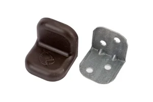 Уголок крепежный 20х28мм венге с пластиковой крышкой уп-4шт пакет Tech-Krep 148279 *1