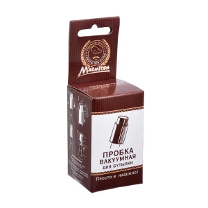 Пробка вакуумная для бутылки, 4,5*7 см, цвет в ассортименте