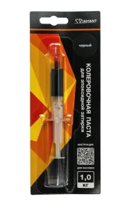 Паста колеровочная для эпоксидной затирки 050 Черный Диамант 1 кг шприц 4 мл *1
