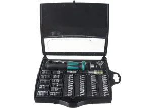 Отвертка реверсивная Expert-55 с насадками 55 предм. Kraftool 25554-H55 *1