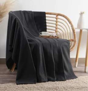 Плед Экономь и Я 150×130см цв. графит 100% п/э, флис 160 г/м² 4315495 *1