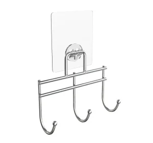 Планка с 3-я крючками "Lite" силиконовое крепление KLE-LT003 (Kleber) *1