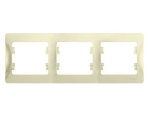 Рамка 3-м Glossa бежевая GSL000203 Systeme Electric