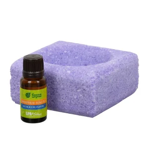 Ароманабор  (соляной испаритель 700 г, масло эфирное Можжевельник 15 мл), для бани и сауны "Банные Ш