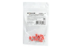 Наконечник штыревой втулочный изолированный НШВИ 1-8 упак 25шт LD405-108 STEKKER *1