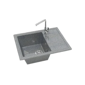 Мойка глянцевая Анастасия Z150Q8 Тёмно-серый Granit BERGG  570х460х215мм
